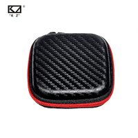 KZ Original Square Portability Case Wired Earphone Bag Common Mobile Phone Earbuds Mini Box Portable Headset Package Microphone