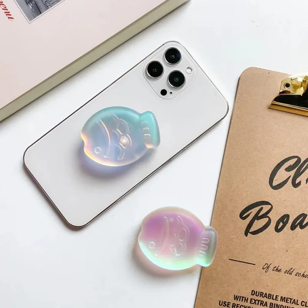 الكورية الليزر كريستال اللون الأسماك المغناطيسي جذب الهاتف قبضة توك Griptok حامل هاتف آيفون حامل ل Magsafe