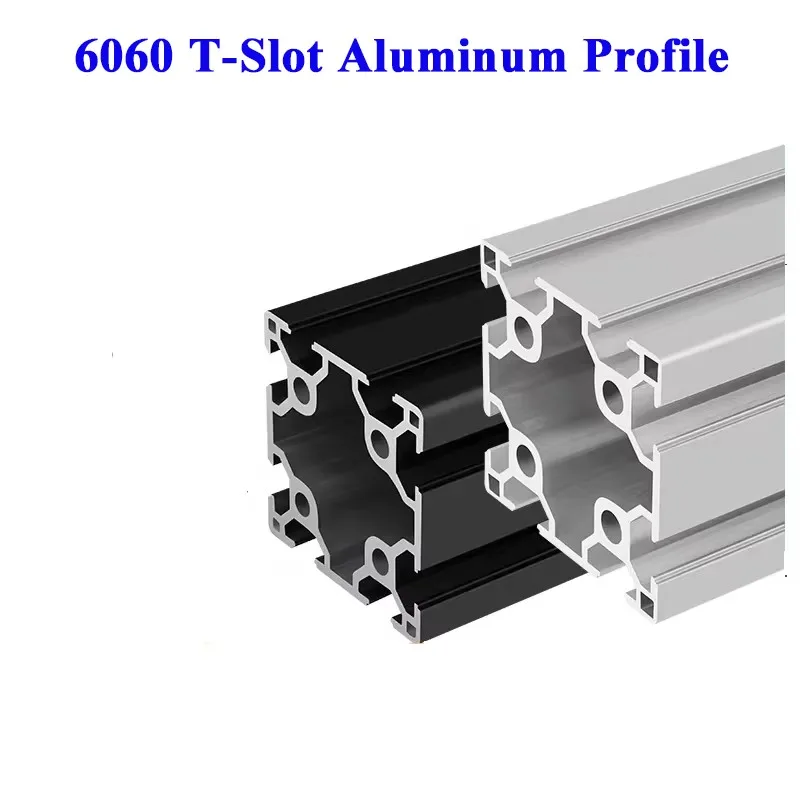 

1PCS 6060 T-Slot 6060T Aluminum Extrusion EU Standard 60x60mm Anodization Aluminum Profile Frame for Laser Engraving Machine