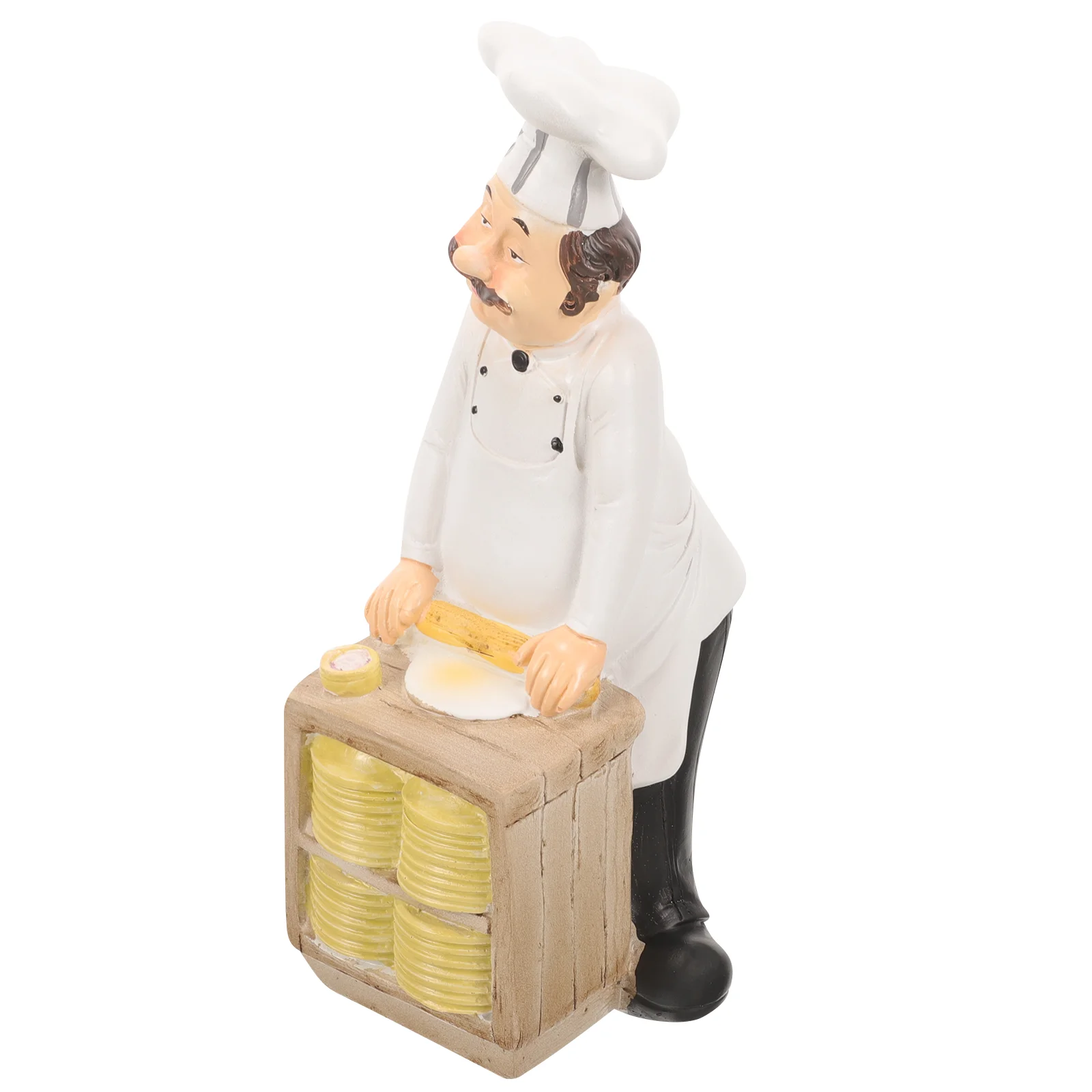 

Modern Figure Statue Resin Crafts for Bakery Figures Hotel Decorations Cooks Ornaments White