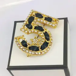 Brooch Luxury Brand Metal Badge DIY Broochs