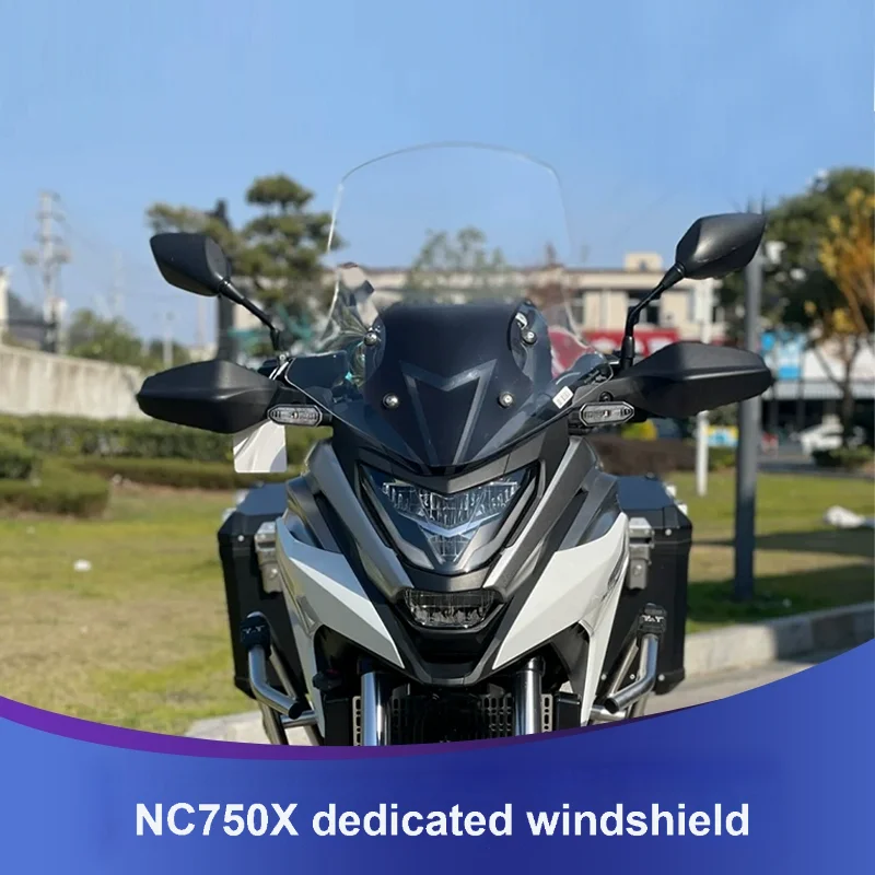 for2016-2020/2021 Honda NC750X modified windshield NC750X windshield heightened front windshield chest plate glass Honda NC750X