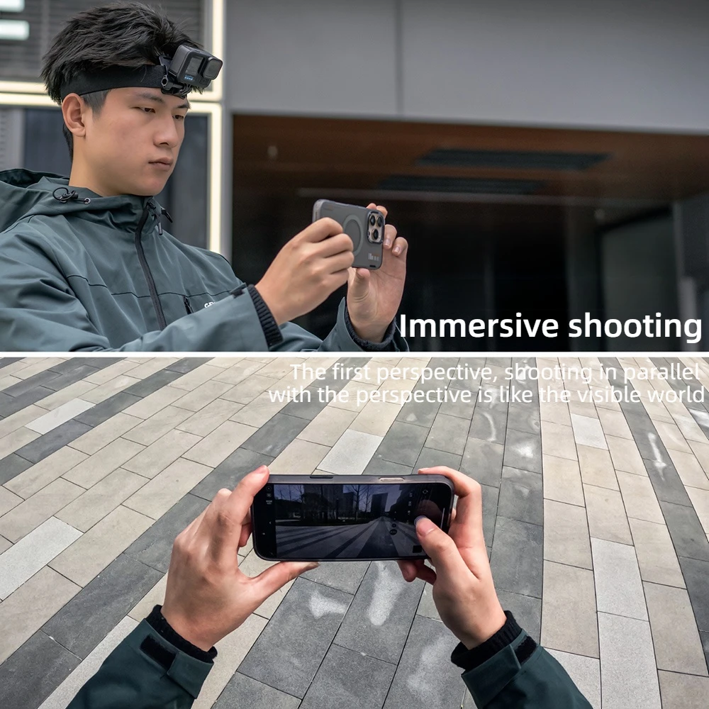 Camera Headband Head Strap Fixed Bracket for GoPro 13/12 Insta360 Sports DJI Action 5Pro/4/3 Ace Pro 2 Accessories First Angle