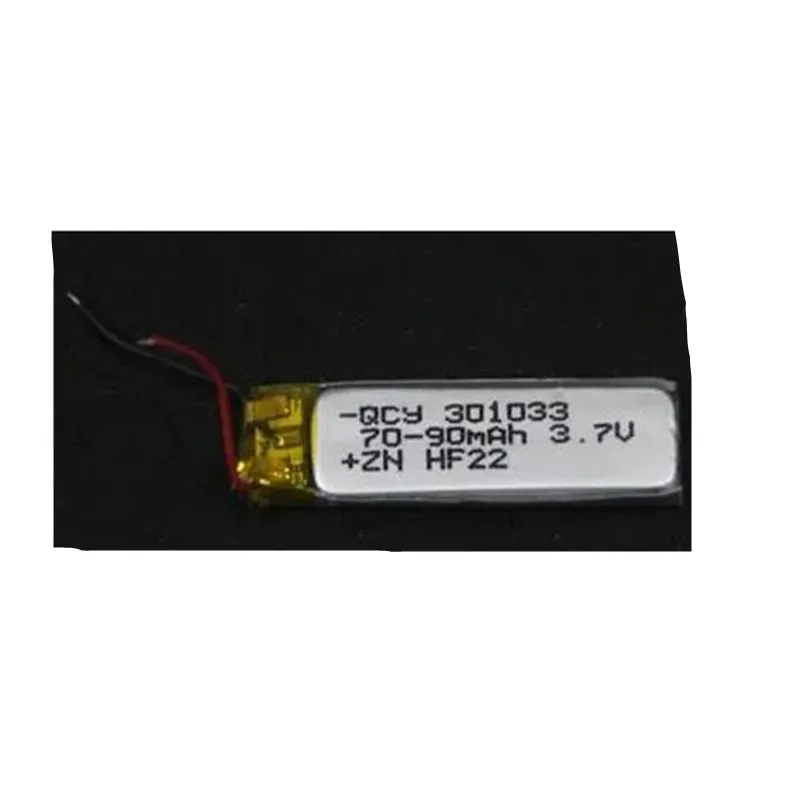 301033 3.7V 90MAh Lithium Polymer Li-po Rechargeable Battery For MP3 Earphone Toy Bluetooth Headset