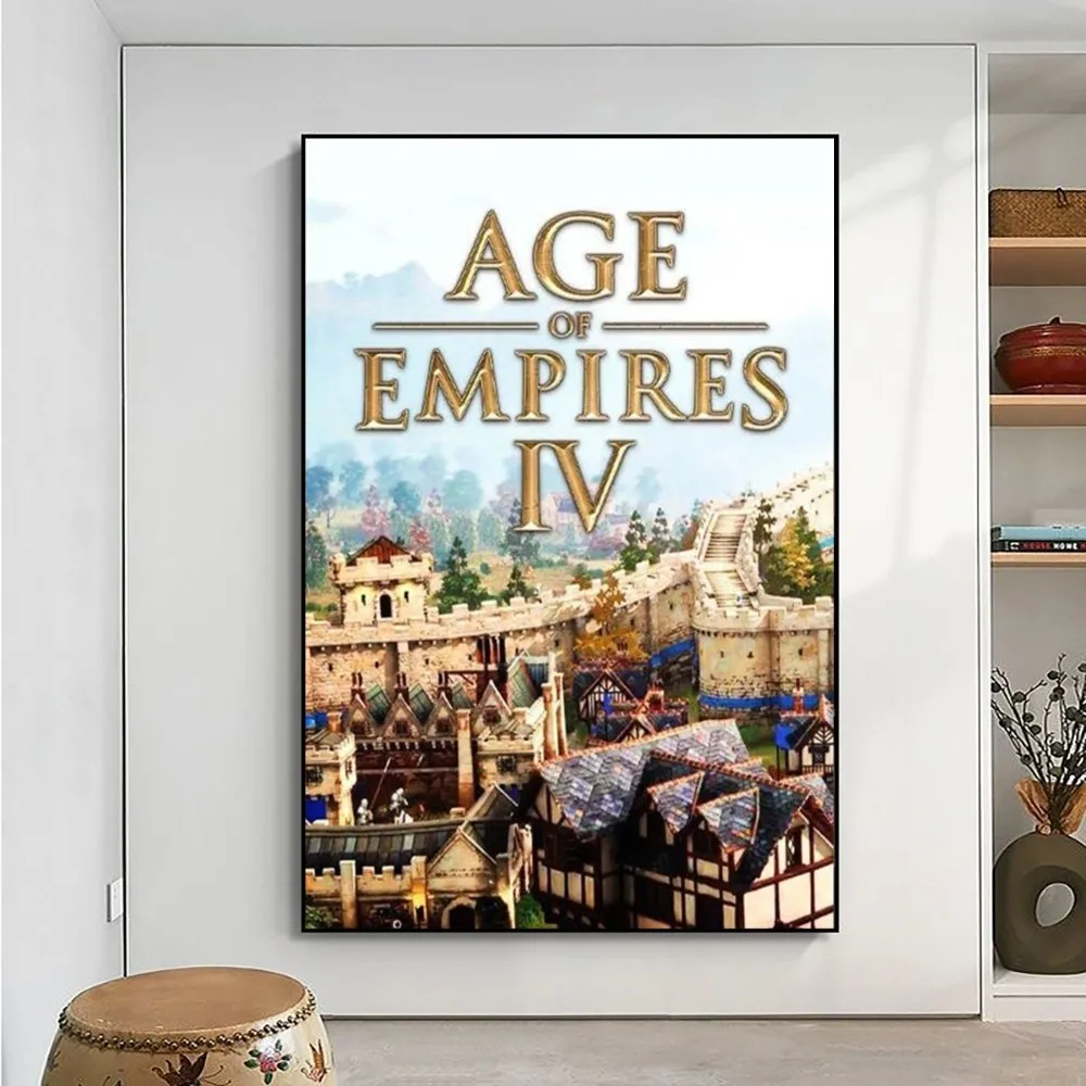 Age of Empires II Canvas Poster No Framed Poster Kraft Club Bar Paper Vintage Poster Wall Art Painting Bedroom Study Stickers