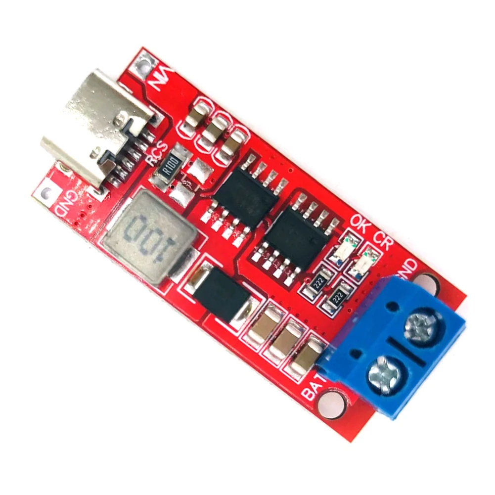 Type-C 2S 2A Boost Module Polymer Lithium Ion Battery Charging Module 18650 Lithium Battery Charging Board