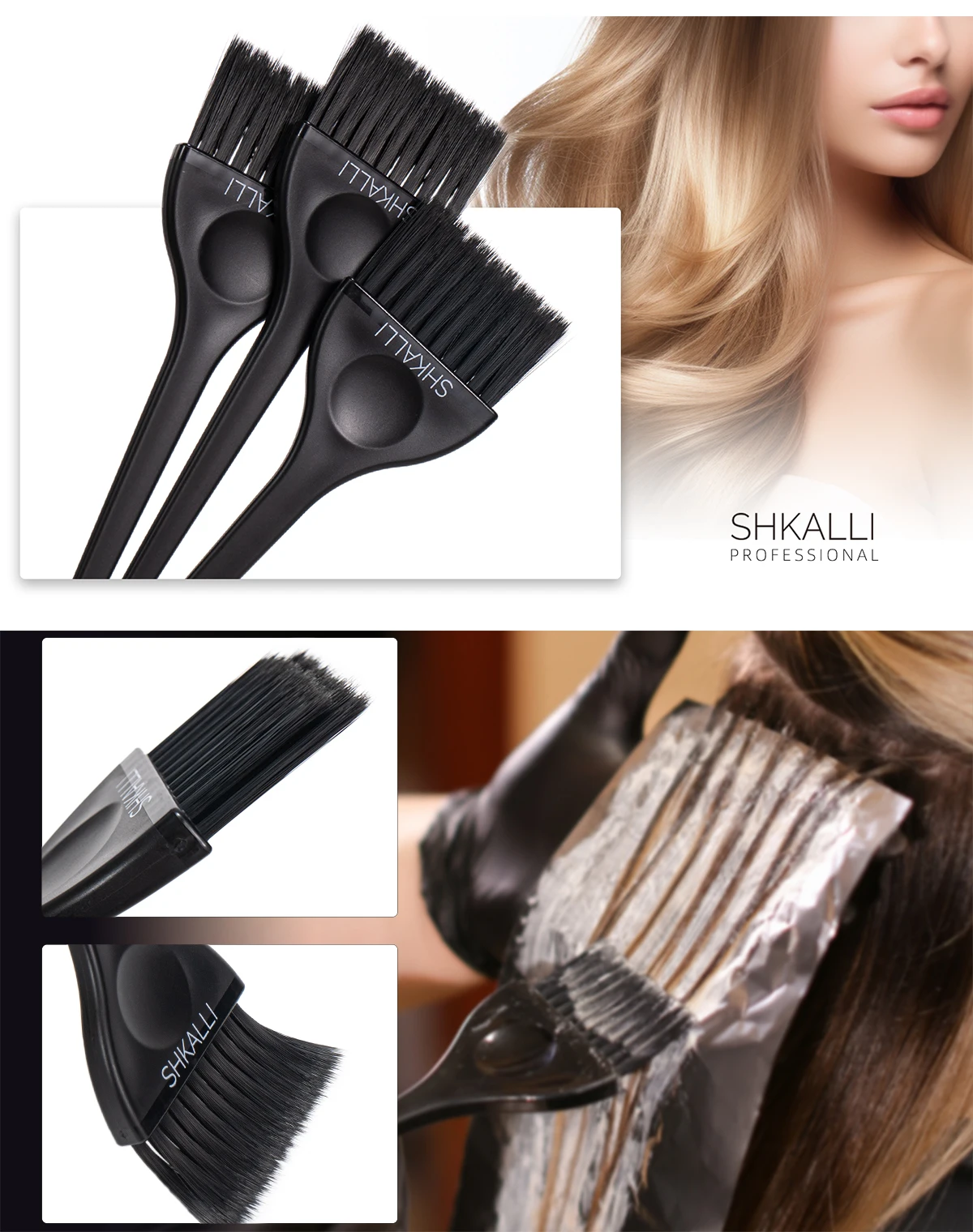 Professionelle Haar Tönung Pinsel Hause Salon Friseur Haar Färben Pinsel Farbige Weiche Borsten Balayage Pinsel Haar Tönung Werkzeug – Detail 5