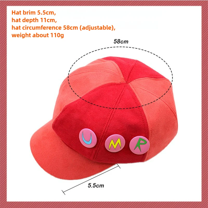 Anime Doma Umaru Cosplay Hat UMR Himouto! Umaru-Chan Cosplay Cap with Badges Umaru Doma Anime Costume Hat Accessory Umaruchan