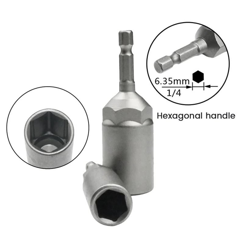 Jeu de tournevis à douille hexagonale pour perceuses électriques, tournevis électrique, outils à poignée, 10 pièces, 5.5mm-14mm