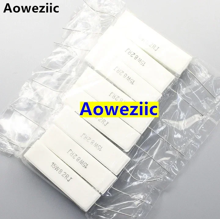 

10Pcs 15W82RJ 15W82ΩJ RX27 Horizontal cement resistor 15W 82 ohm 82RJ 15W82ohm Ceramic Resistance precision 5% Power resistance