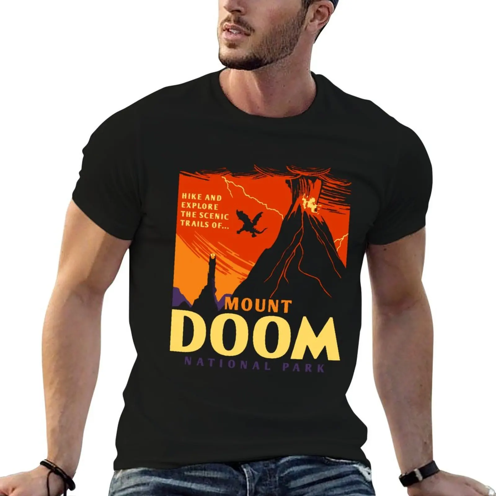 Mount Doom National Park T-Shirt Aesthetic clothing aesthetic clothes mens designer t shirt