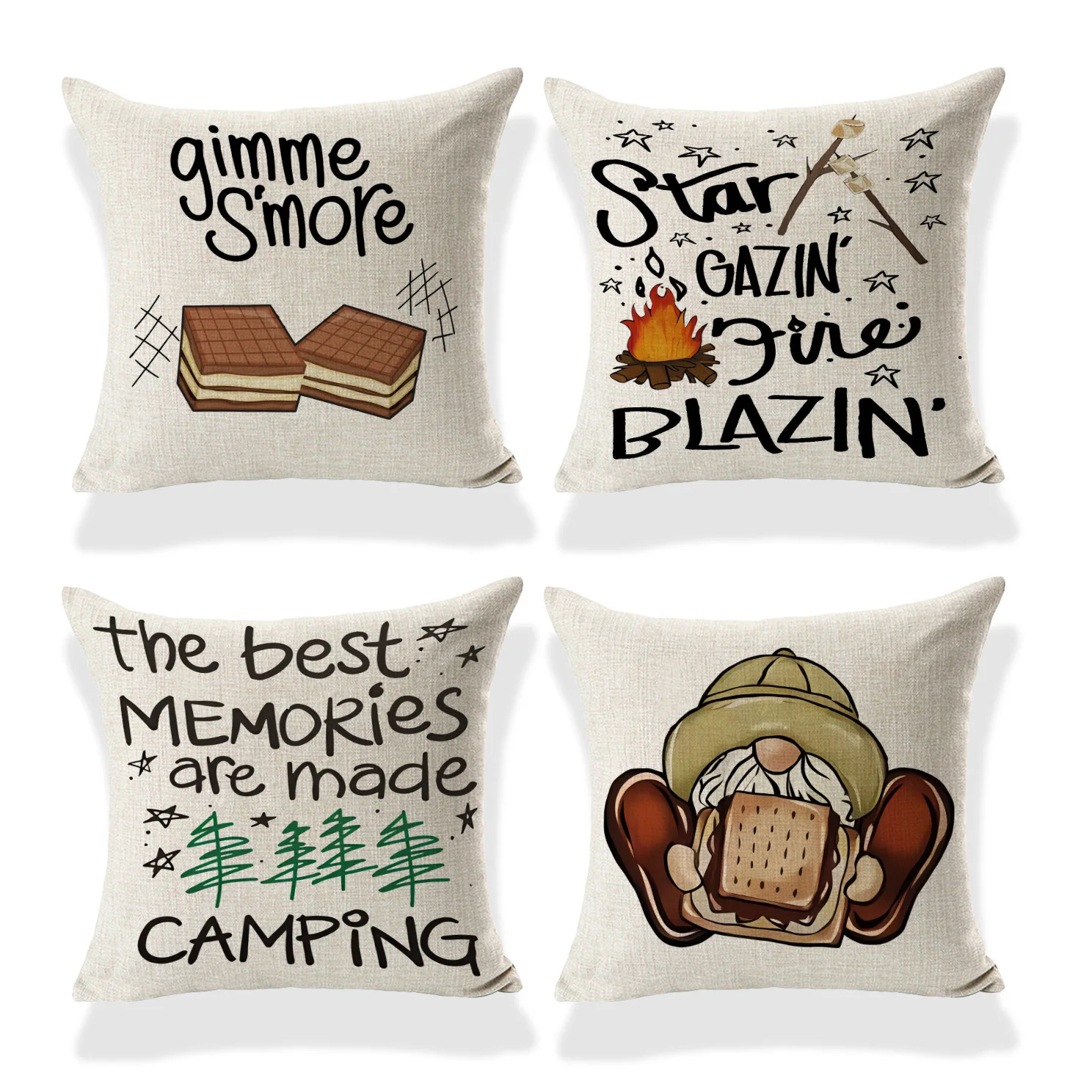 Colorful and interesting words throw pillow covers with digital printing of short plush fabric Car-shaped sofa cushion
