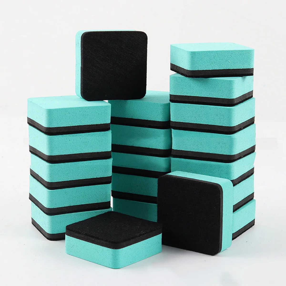 4/8/16pcs Mini Dry Erase Blackboard Erasers, Magnetic Whiteboard Dry Erasers Chalkboard Cleaner Wiper For Teacher Supplies