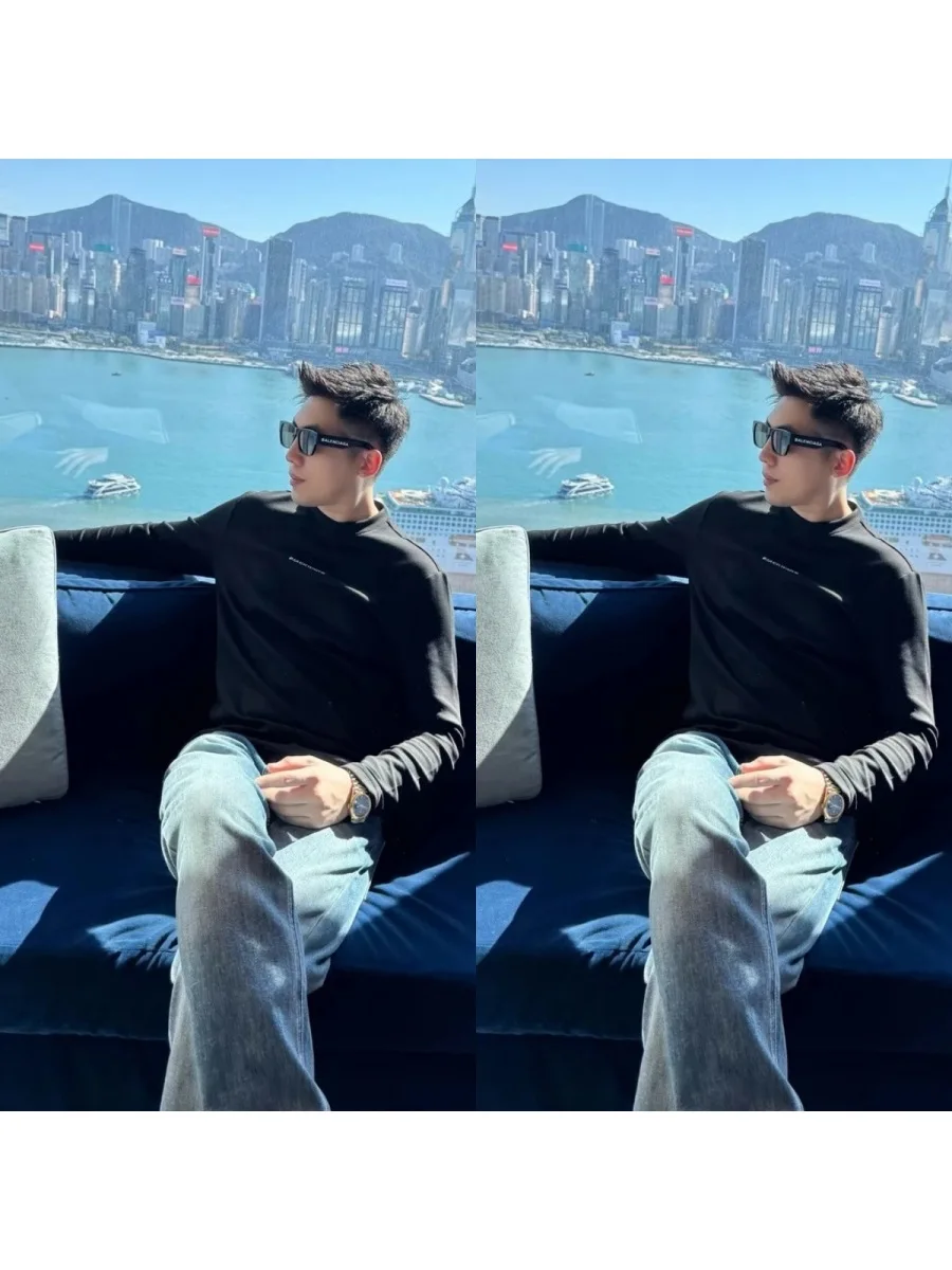 

BIV Fla Diamond Autumn Winter Thi Warm Modal Elastic Sl Long Sve Men's New Casual Wear Breathable Comfortable