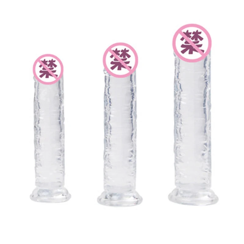 Soft Jelly Dildos with Strong Suction Cup Realistic Dildo Without Vibrator Artificial for Lesbian Female Masturbation Sex Toys