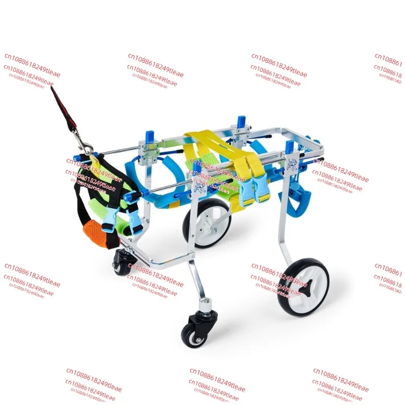 Dog Wheelchair Pet Wheelchair Four Limbs Dog Disability Training Wheelchair Rehabilitation Scooter Teddy Four Wheeler Dog Cart