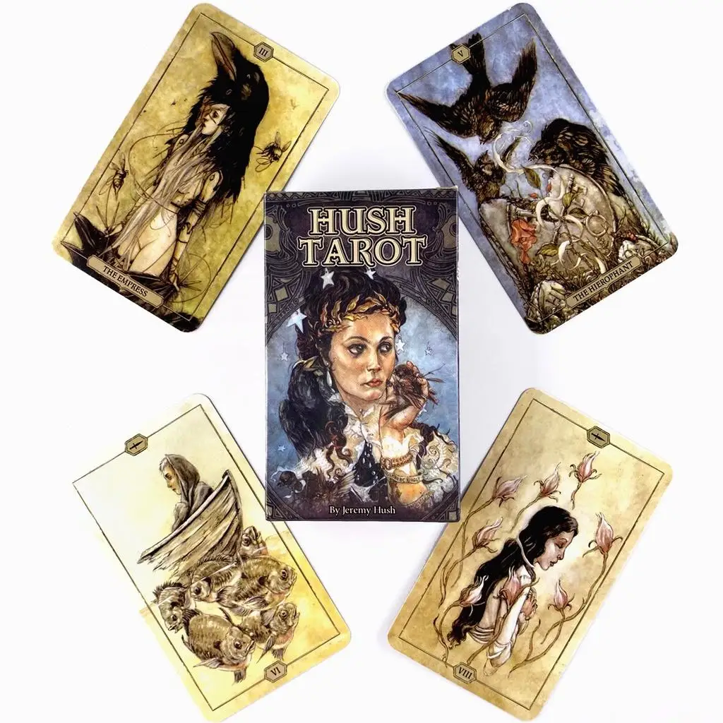 

Hush Tarot Deck Leisure Party Board Game Fortune-telling Prophecy Oracle Cards