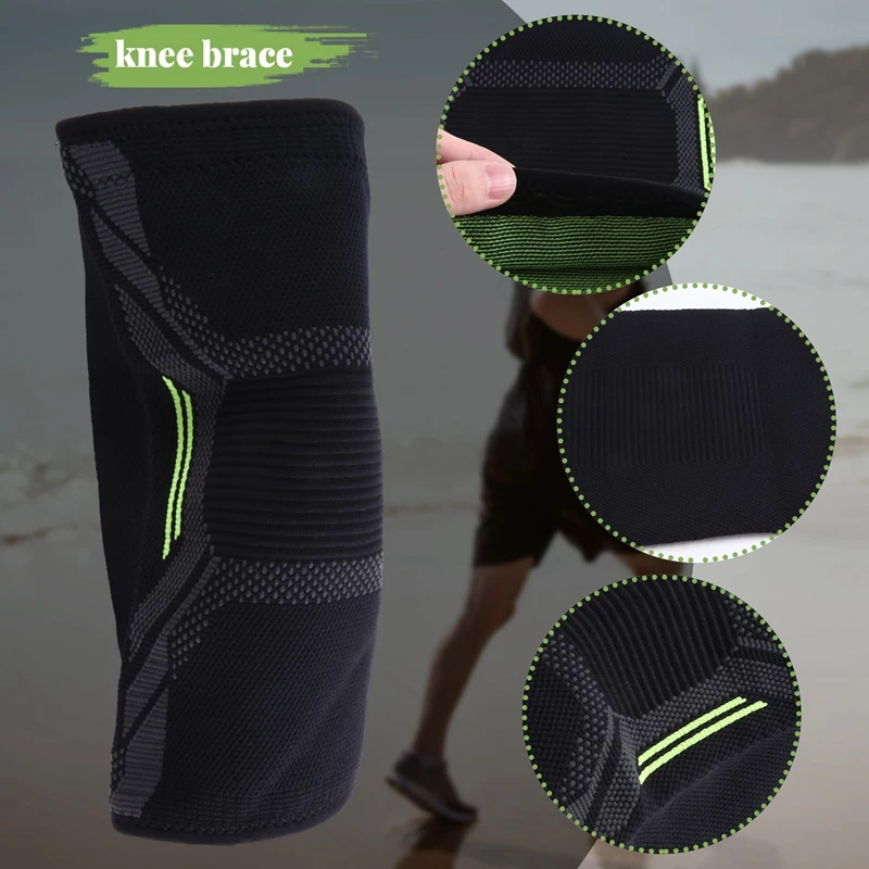 Rodillera deportiva transpirable para baloncesto y fútbol, rodilleras de alta elasticidad para voleibol, soporte de entrenamiento, protección