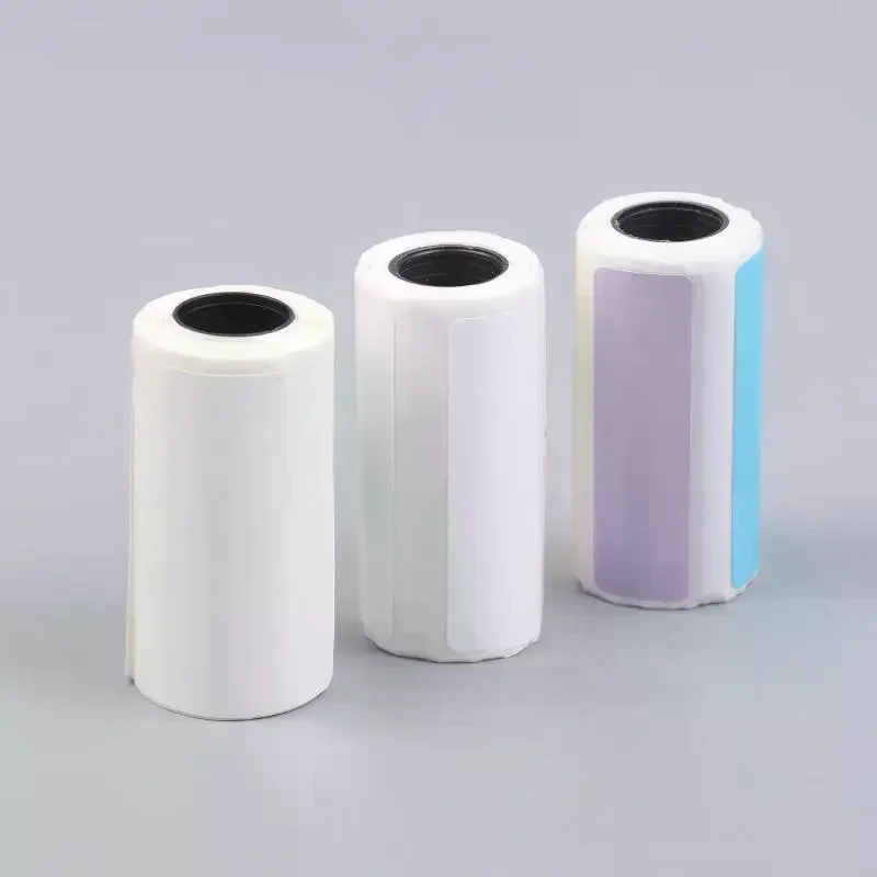 5Rolls 15MM 30MM Thermal Paper Self-adhesive Printing Label Papers Sticker For Pocket Mini Printers For Paperang P1 P6 A8 Series