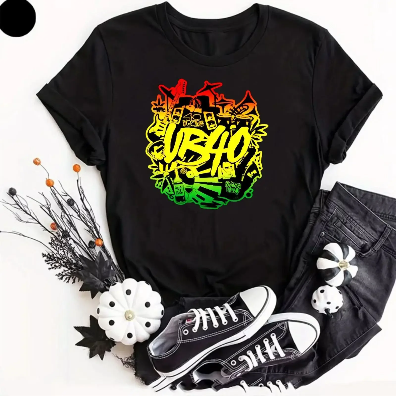 UB40 Reggae Birmingham Erwachsene Herren Damen Musik T Shirt Top vintage Washed Breathable Top For Everyday Wear streetwear