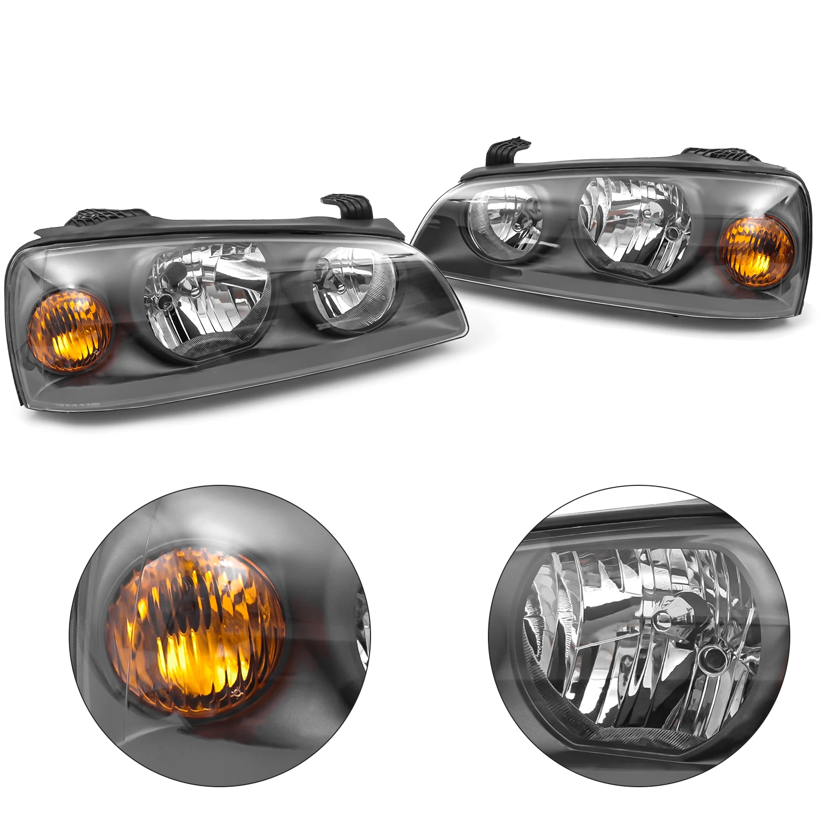 

Pair Headlights Headlamps For 2004 2005 2006 Hyundai Elantra Left & Right Side