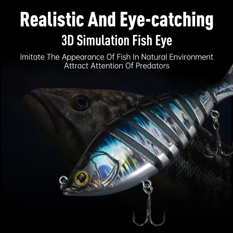 YOOFISH 釣りルアーバーベキュースイムベイト人工海 65 ミリメートル 90 ミリメートル 120 ミリメートル 140 ミリメートルマルチジョイントセクションシンキングワブラーハードベイト