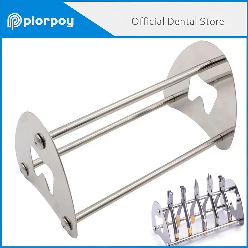 PIORPOY Dental Stainless Steel Orthodontic Pliers Holder Dentistry Tool Rack Forceps Scissors Stand Dentistry Lab Products