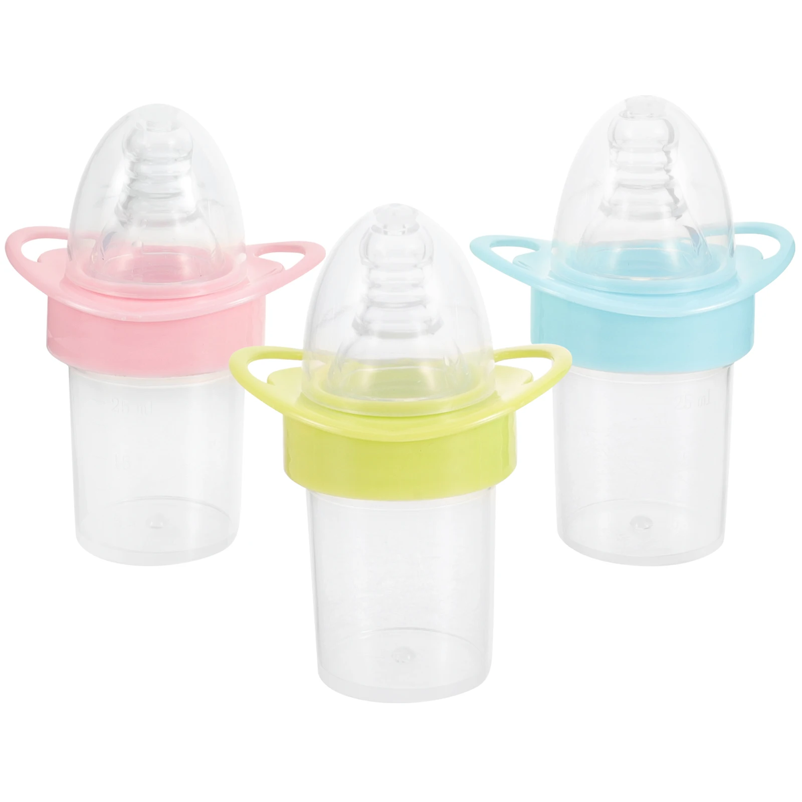 

3pcs Baby Water Feeder Extra Soft Silicone Nipple Venting Safe Microwave Dishwashers Sterilizers Nursing Bottle