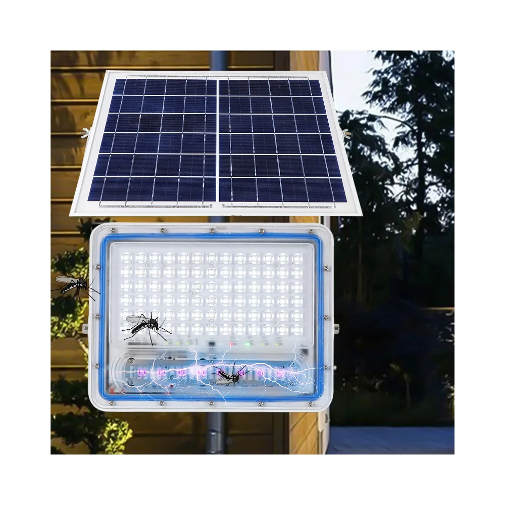 

Outdoor Portable Insect Trap Uv Light Pest Control 50w 100w 200w Led Solar Mosquito Killer Lamp