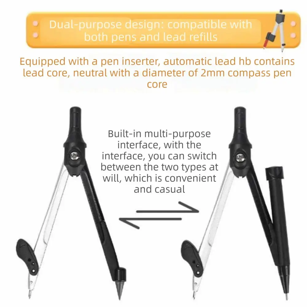 9Pcs/Set Straight Ruler Math Geometry Kit Protractor Set Square Multi-Function Ruler Set Compass Eraser Transparent Ruler Set