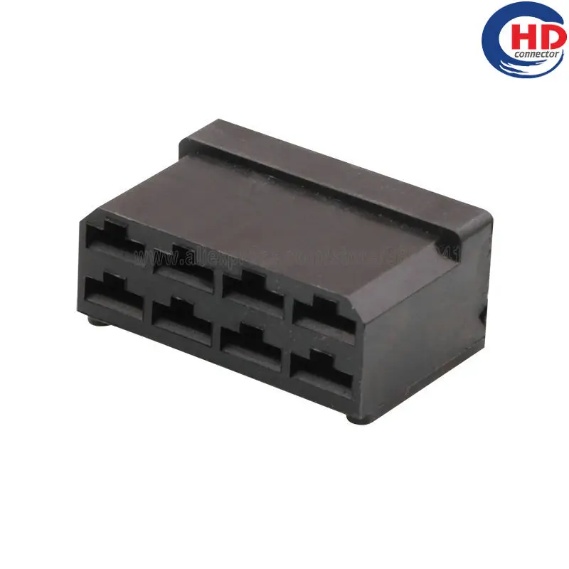8pin auto waterproof electric plastic wire harness connector Emergency light switch plug163007-5