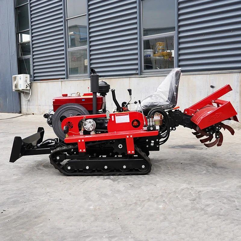 Agricoltura 25hp 35hp 40hp 50hp Trattore cingolato Macchine agricole Coltivatore cingolato per frutteto multifunzionale