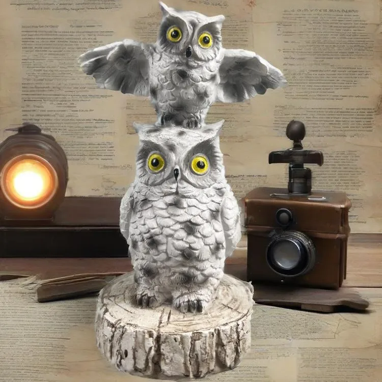 

New creative home indoor owl resin crafts living room desktop gift ornaments