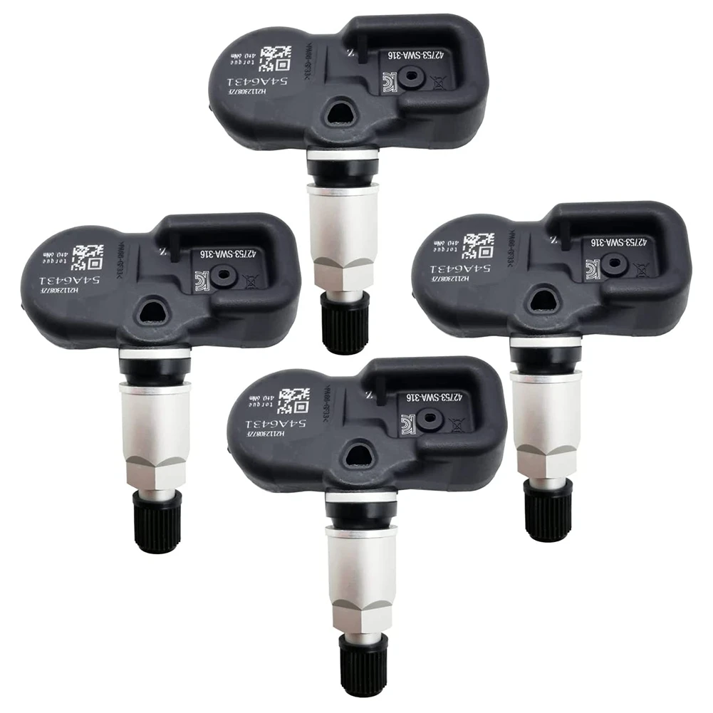 

42753-SWA-316 Tire Pressure Monitoring System (TPMS) Sensor for Honda Accord CR-V FIT,42753SWAA54 315MH 4-Pack