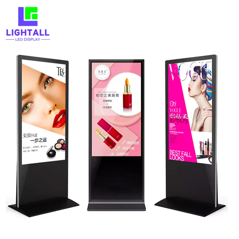 Imagem -02 - Totem Led Publicidade Screen Display Floor Stand Kiosk Dispositivo Display Lcd 50