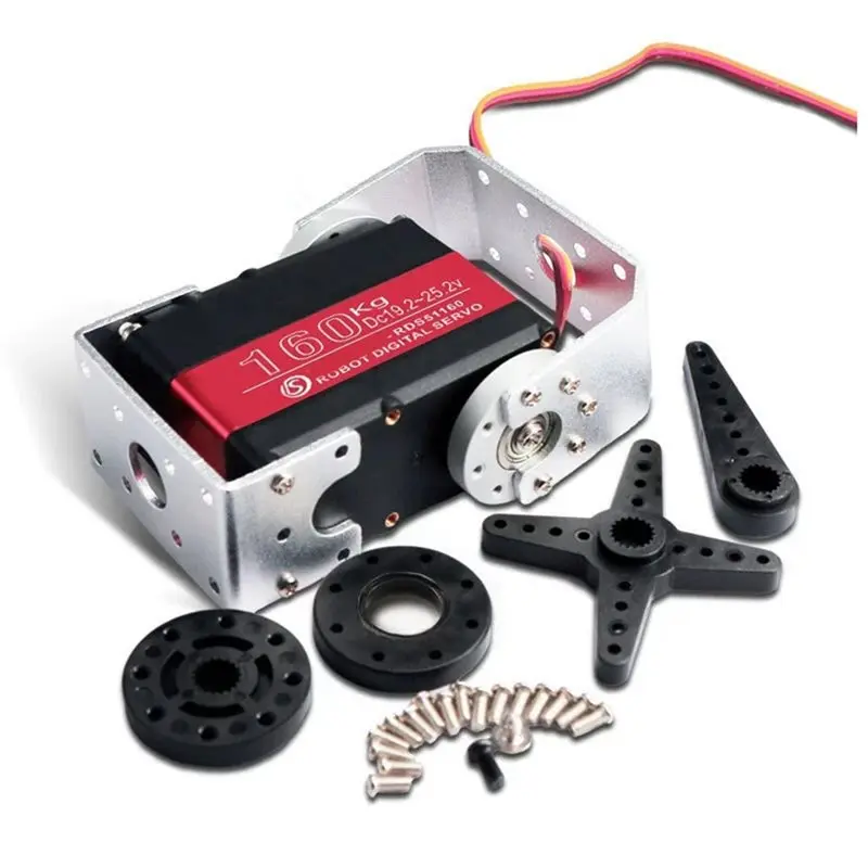 

-[No.68 ] RDS51160 Robotic Servo Double-Shaft High Torque Metal Gear 160KG Digital Robotic Servo