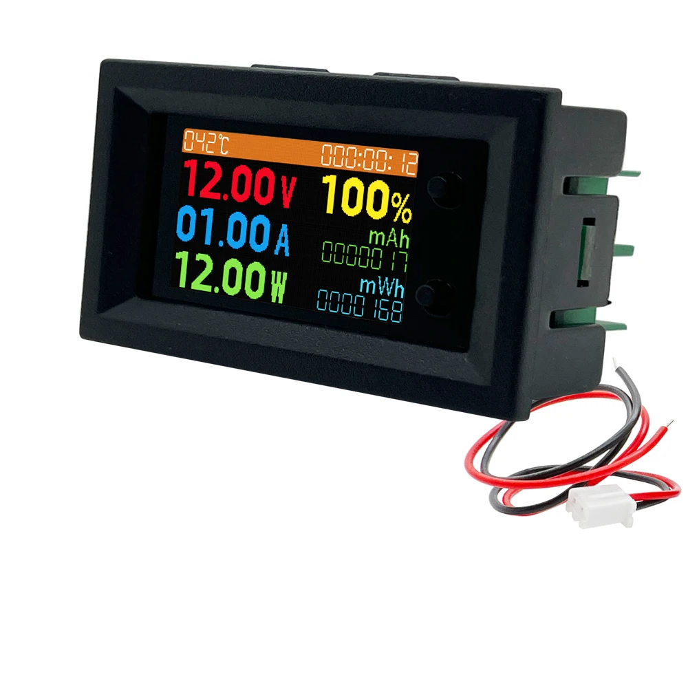 

DC 0-200V 20A Digital Voltmeter Ammeter 8in1 Multifunction Tester IPS LCD Voltage Current Power Energy Test Meter