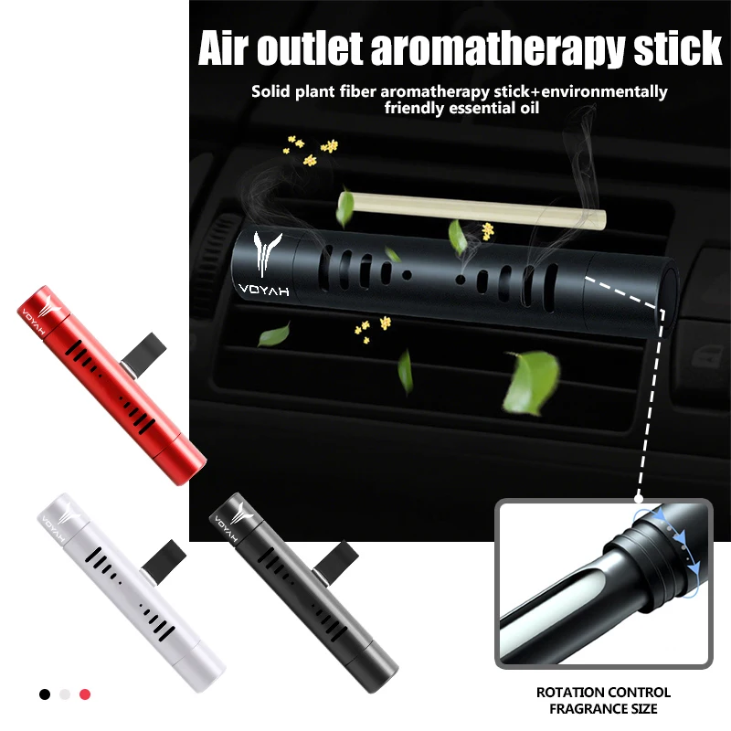 Perfume para salida de aire del coche, clip aromático en barra, ambientador para Voyah Free Dreamer Courage Passion 2021 2022 2023 2024