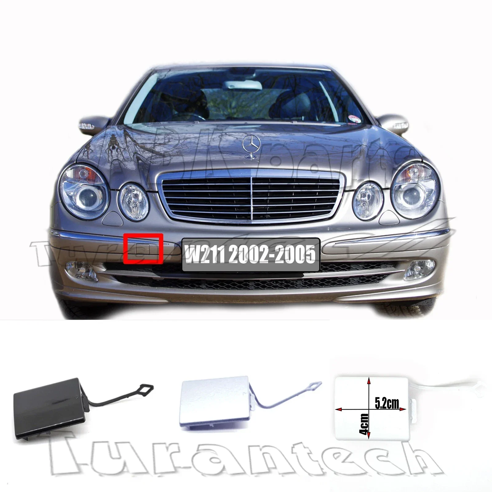 

Передняя крышка буксира A2118850026 для Mercedes-Benz E-class W211, E200, E220, E240, E270, E280, E320, E350, E420, E500, E550, E55, E63AMG