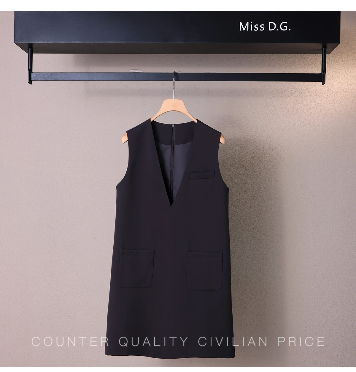 الفرنسية الأنيقة أزياء من الدانتل متابعة كم طويل قميص أزرق بلا أكمام الخامس الرقبة تانك فستان تنوعا مزاجه قطعتين مجموعة للنساء #3