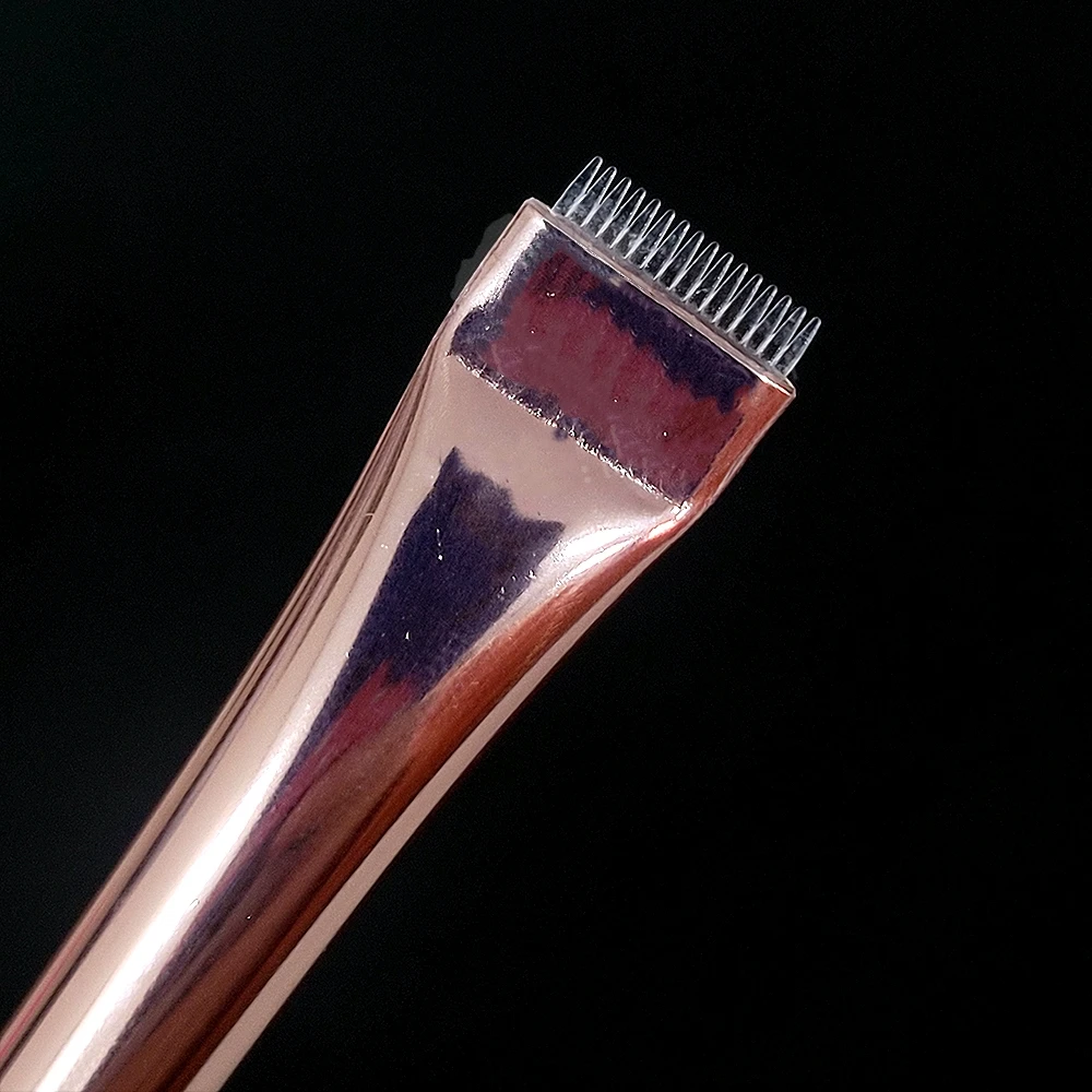 Brosses de stratification de sourcils réutilisables, peigne, baume à colle en bois, outils de levage de cils, marque privée disponible