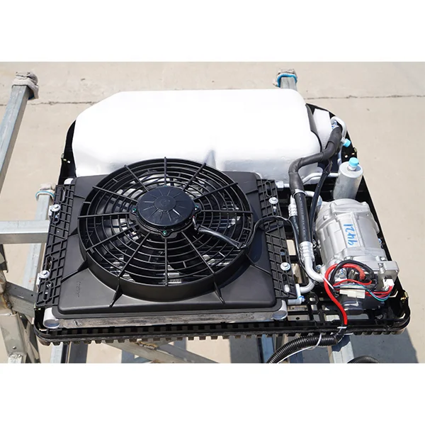 مكيف هواء سقف 12 فولت مصمم حديثًا لنظام التيار المتردد المتنقل RV والقوافل والشاحنة 24 فولت