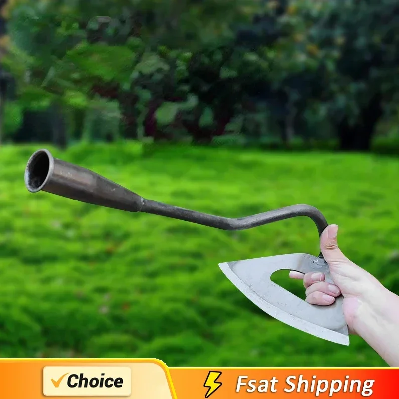 

All-Steel Hardened Hollow Hoe Handheld Weeding Rake Planting Vegetables Farm Garden Agriculture Weeding Tool Dropshipping