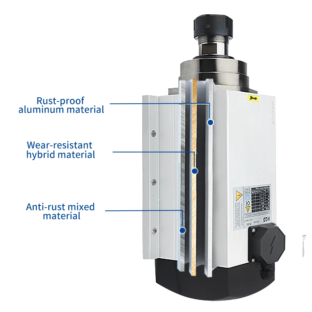 드릴링용 가공 스핀들 모터 제작 문짝, 예비 부품, 4.5kw, 220v, 380v, 18000rpm