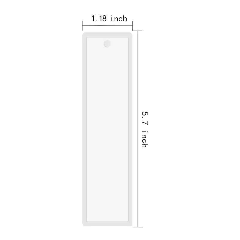 

Набор из 6 прямоугольных силиконовых форм для закладок, прозрачные формы для изготовления закладок из эпоксидной смолы, для рукоделия и создания украшений