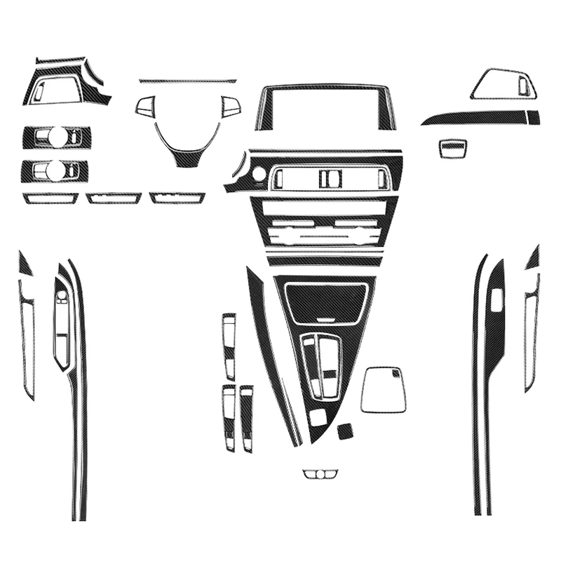 

For BMW 6 Series 2011-2018 M6 F12 F13 F06 M Sport Black Carbon Fiber Interior Trim Kit, Dash Cover Trim Bezel Vent Surround Cove