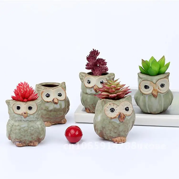 

Succulent plant flowerpot, kitten head eagle flowerpot, personalized and simple ceramic succulent flowerpot