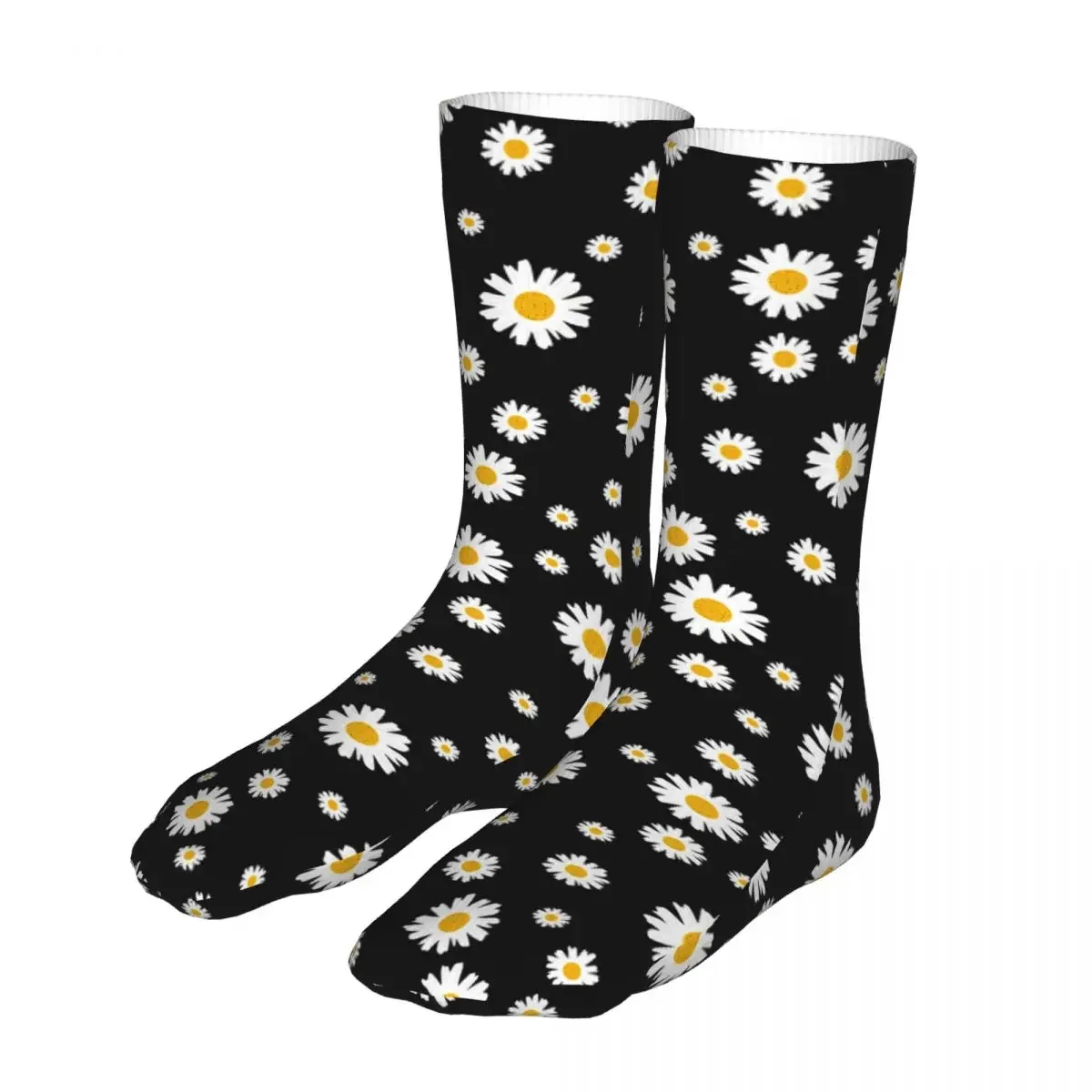 Men Cycling Daisy Flower Socks Cotton Harajuku Woman Sock