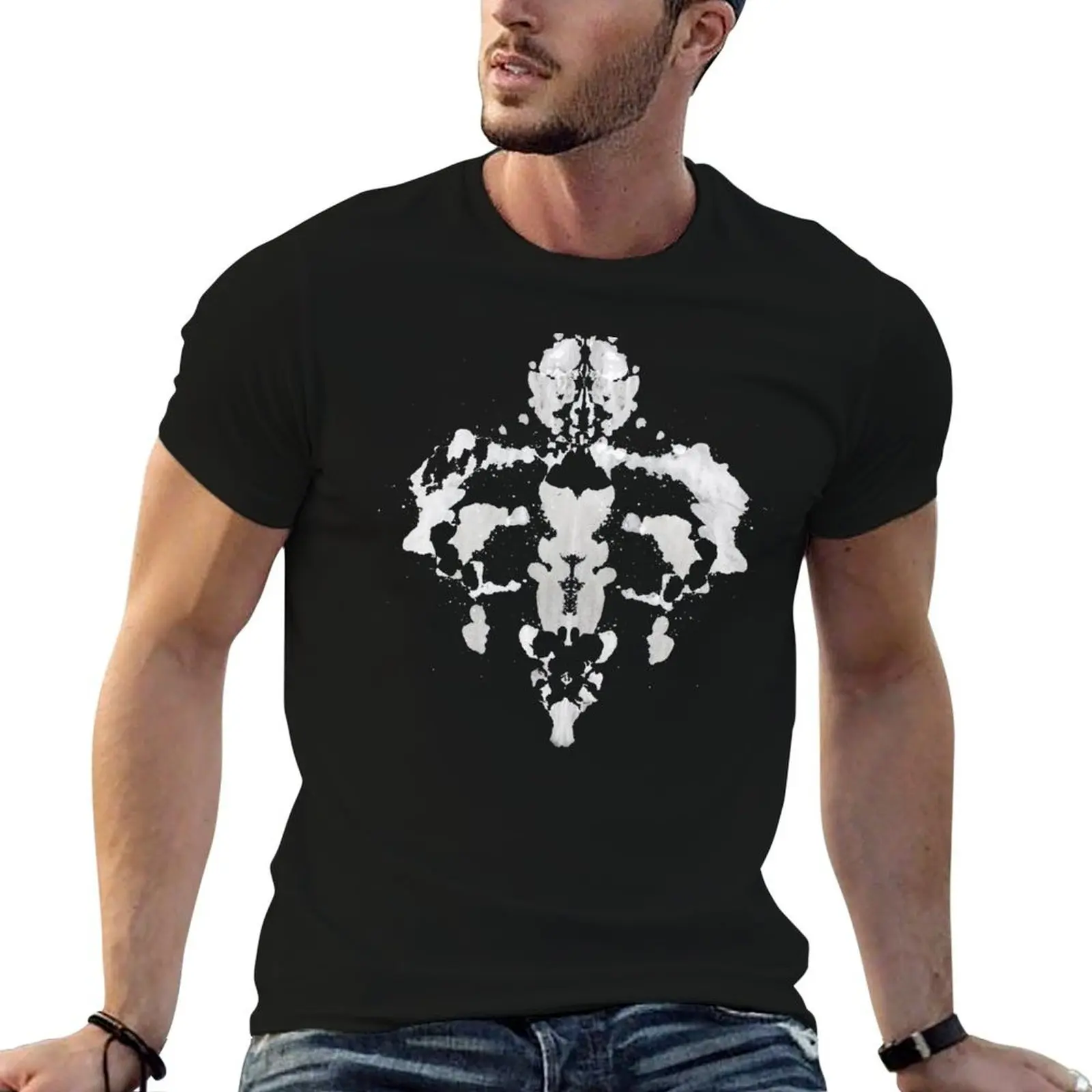 Camiseta con prueba de manchas de tinta de Rorschach, regalo divertido para estudiantes de psicología, camiseta personalizada para hombre, camiseta de verano