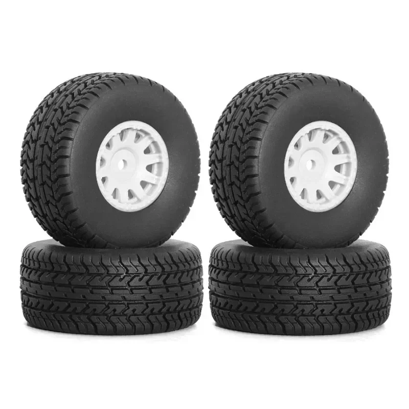 4pcs 65mm Rubber Tire Tyre 12mm Hex ARA550116 for Arrma 1/14 MOJAVE GROM RC Car Upgrade Parts Accessories